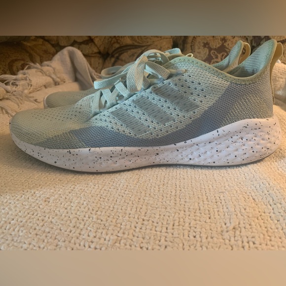 Adidas Fluid Flow 2.0 Running Shoes Womens 10 Mint Green Silver Yellow Athletic - Picture 5 of 10